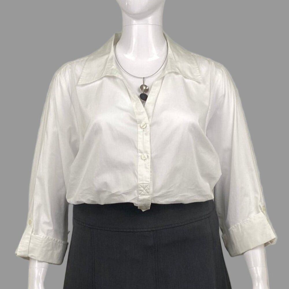 Style & Co. 100% Cotton White Blouse - Size 22W